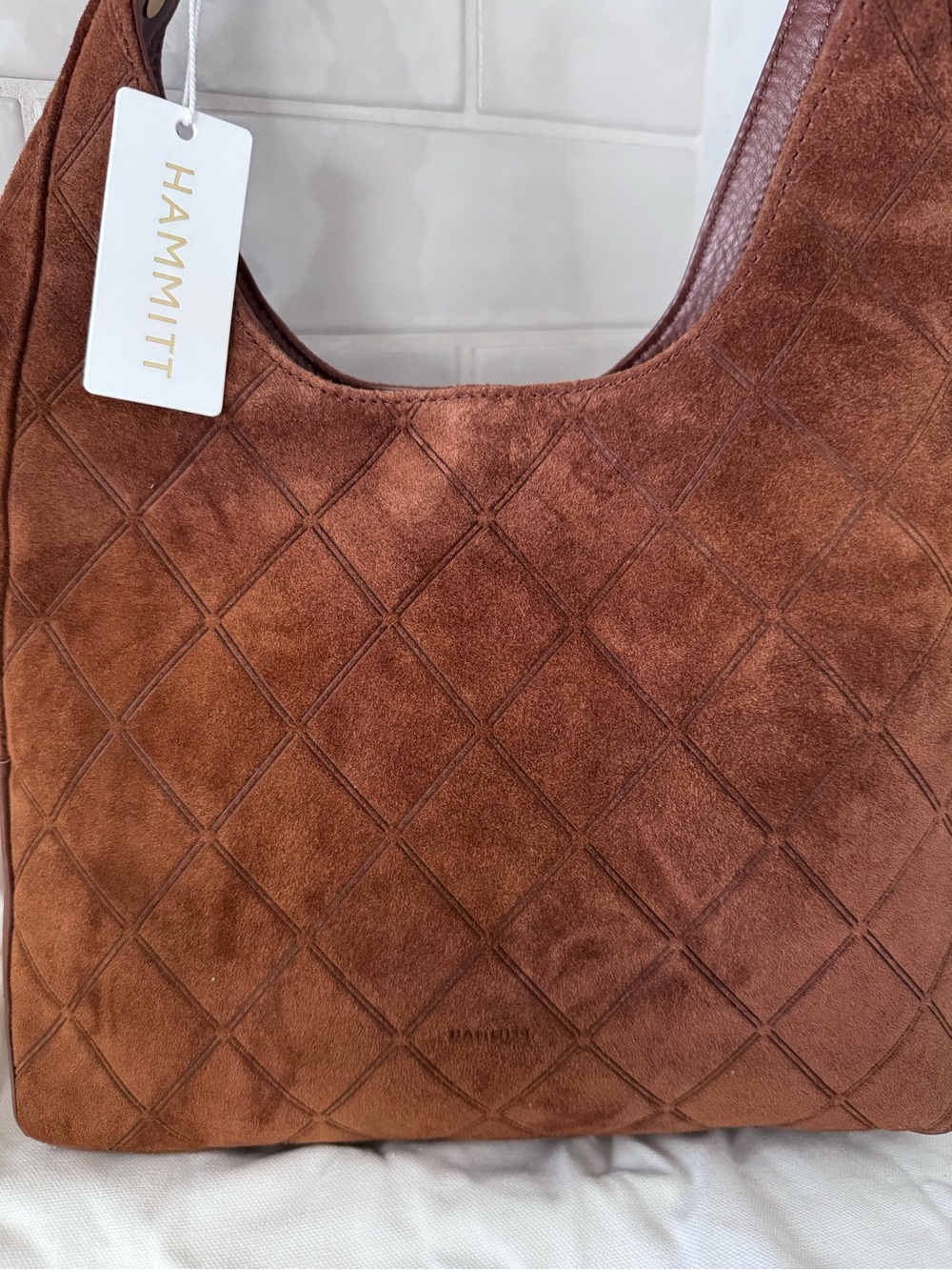 Hammitt Tim Suede Shoulder Bag NWT - Picture 2 of 9